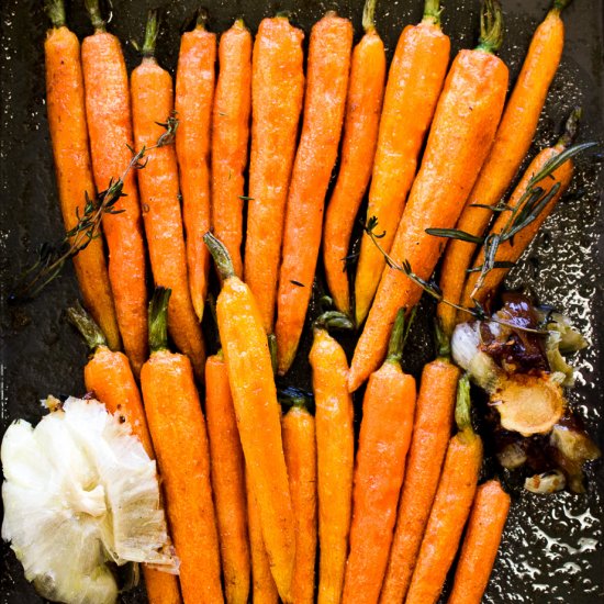 Coriander and Honey Glazed Carrots