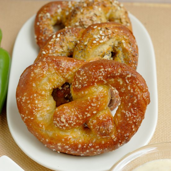 Beer Infused Bavarian Soft Pretzels