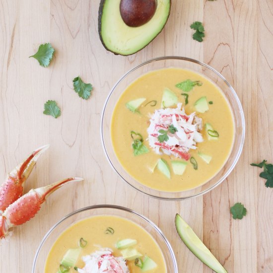 Crab, Corn, and Avocado Chowder