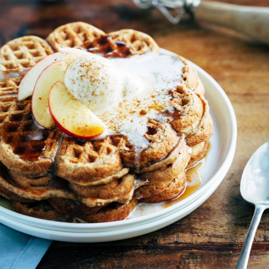 Spiced Apple Pie Waffles