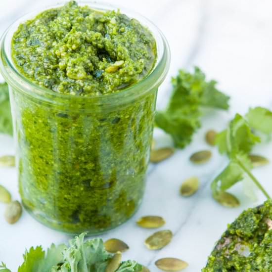 Kale Cilantro Pesto