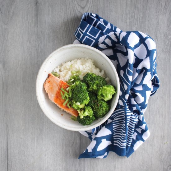 Salmon and Broccoli Rice Bowls