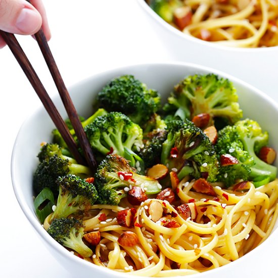 Sesame Noodles with Broccoli