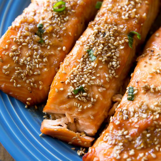 Easy Maple Sesame Salmon