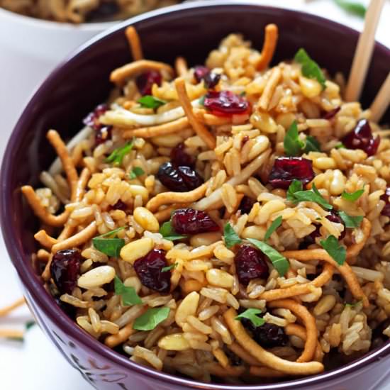 Crunchy Asian Rice Salad