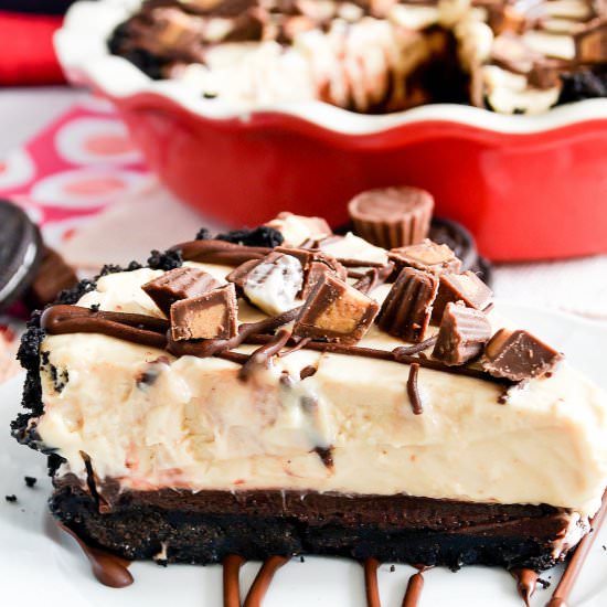 Peanut Butter Chocolate Pudding Pie