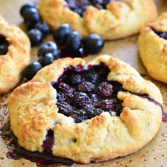 Blueberry, Vanilla and Lemon Galette