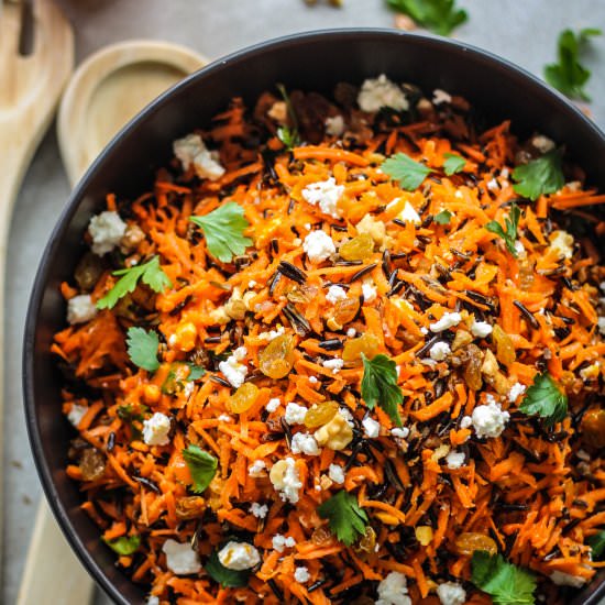 Shredded Carrot and Wild Rice Salad