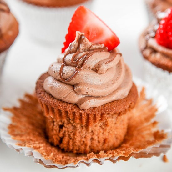 Easy Nutella Cupcakes