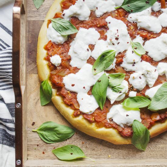 Eggplant Caponata Pizza