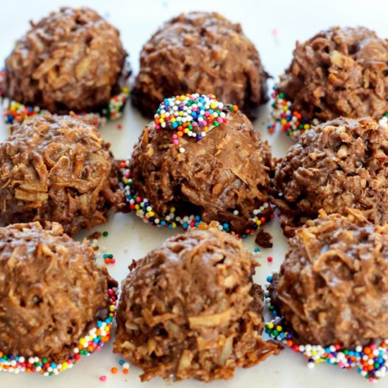 Double Chocolate Coconut Macaroons