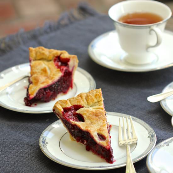 Cherry and Olallieberry Pie