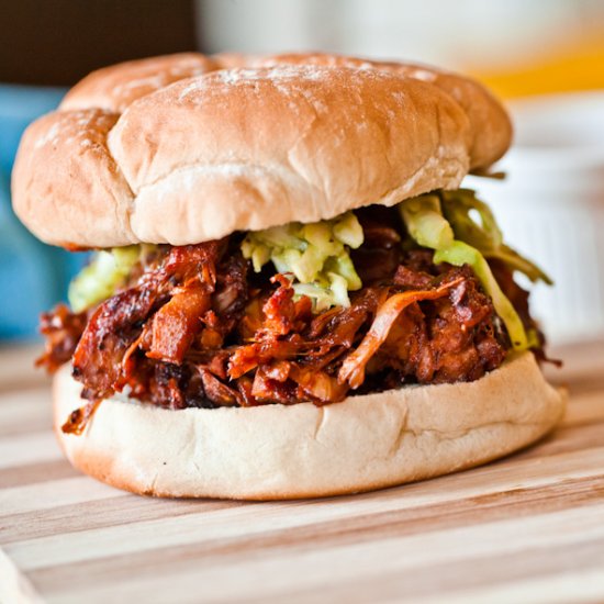 BBQ Pulled Jackfruit with Slaw