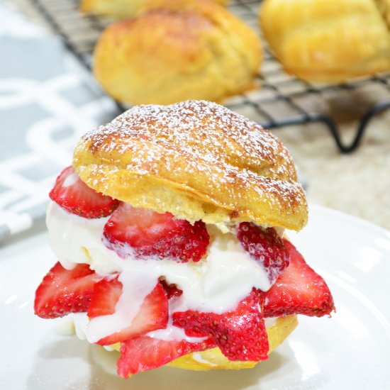 Ice Cream Stuffed Profiteroles