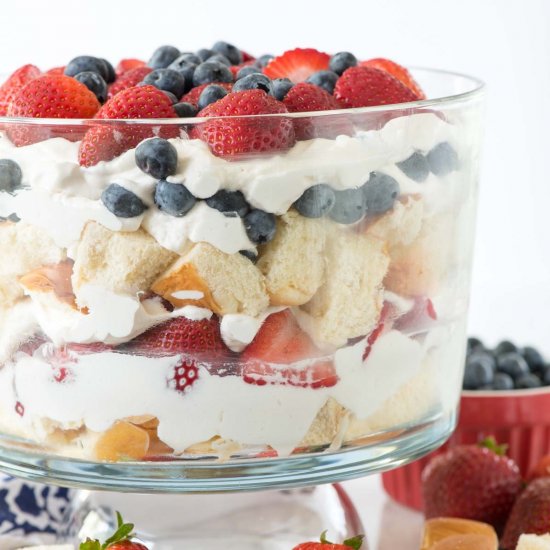 No Bake Berry Shortcake Trifle