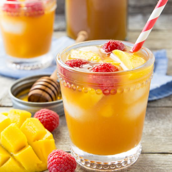 Raspberry Mango Iced Tea