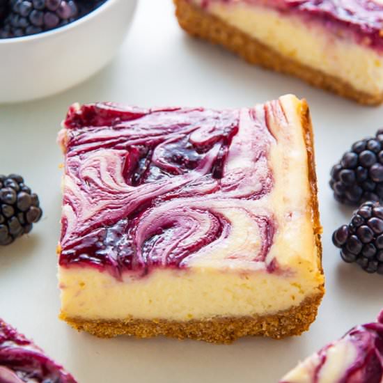 Blackberry Cheesecake Bars