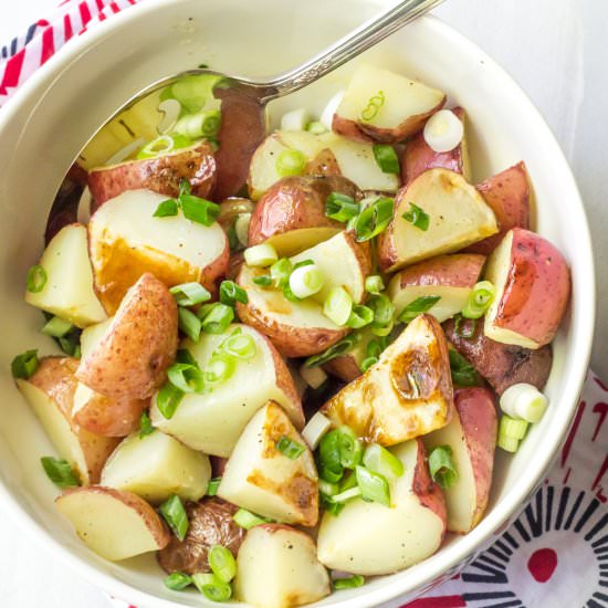 Lemony Grilled Potato Salad