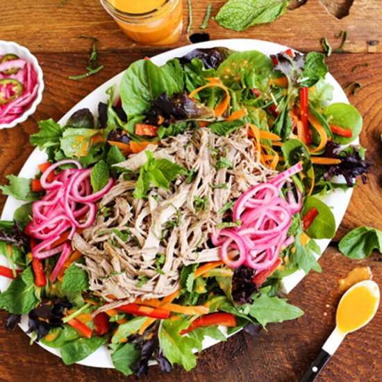 Bánh Mì Salad with Sriracha Vinaigrette