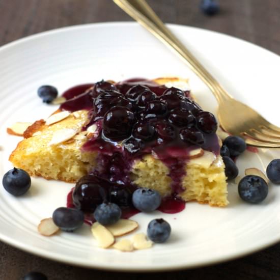 Skillet Pancake w/ Blueberry Sauce