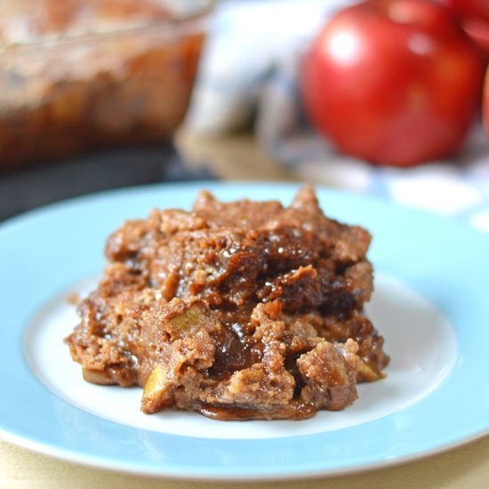 Healthy Cinnamon Apple Dump Cake