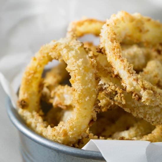 Crispy Oven Baked Onion Rings