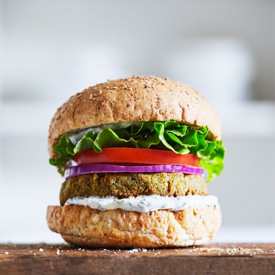 Falafel Tahini Burgers