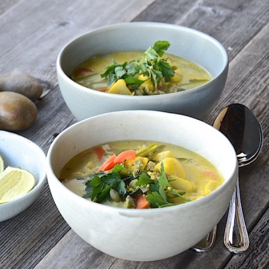 Thai Coconut Vegetables Soup