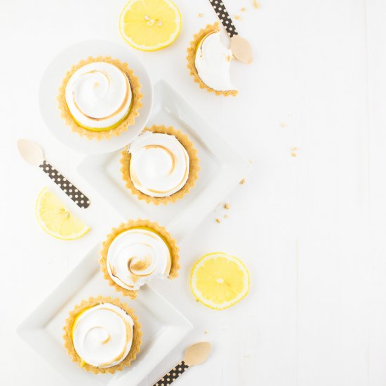 Lemon Ginger Meringue Tarts