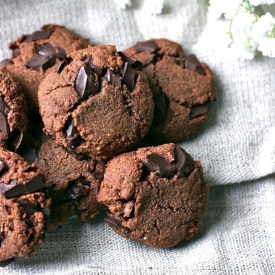 Double Chocolate Almond Cookies