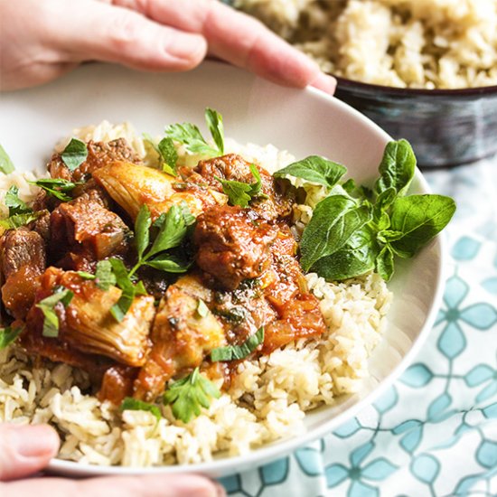 Lamb and Artichoke Stew