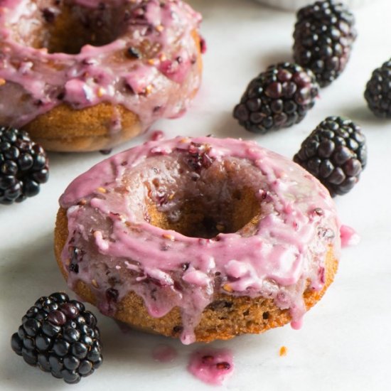 Vegan Blackberry Donuts