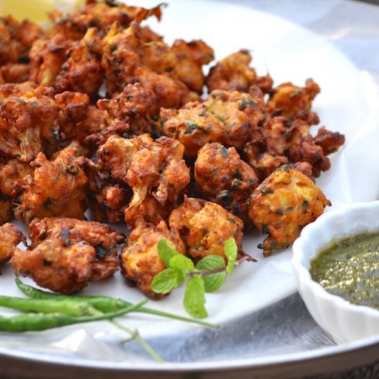 Cauliflower Fritters (Pakodas)