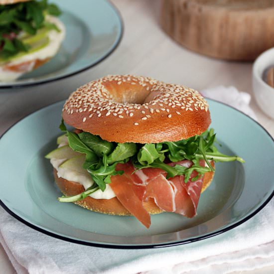 Sesame Bagel Sandwiches