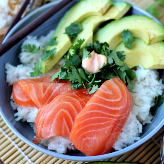 Spicy Salmon Sushi Bowl