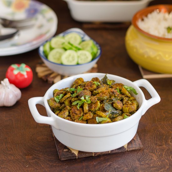 Ivy Gourd Gram Flour Curry