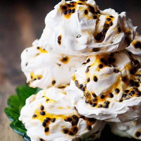 Passion Fruit Meringues