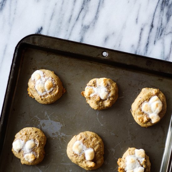 Dark Chocolate S’Mores Cookies