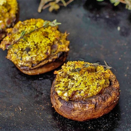 Stuffed Mushroom Caps