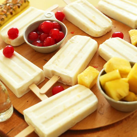 Piña Colada Popsicles