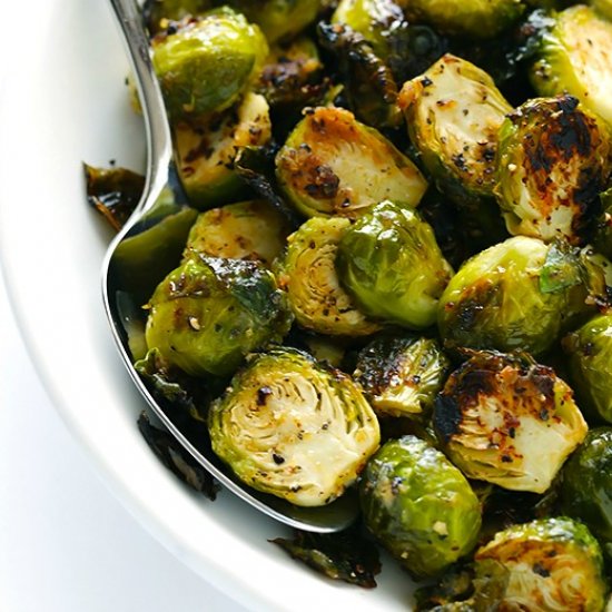 Miso Roasted Brussels Sprouts