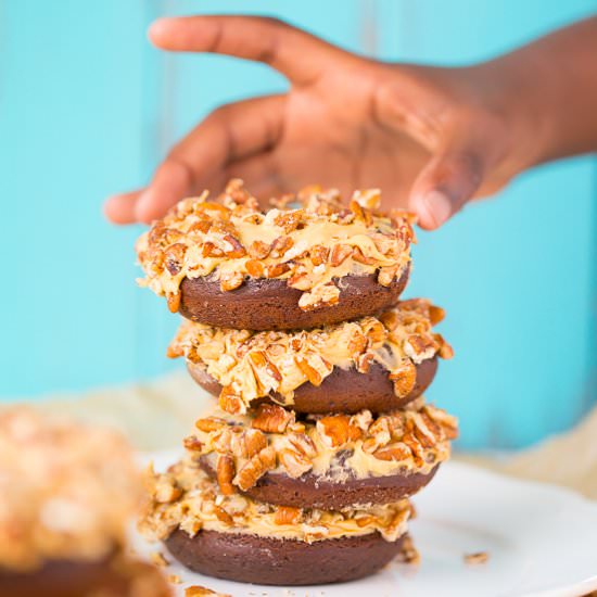 Dulce de Leche Chocolate Doughnuts