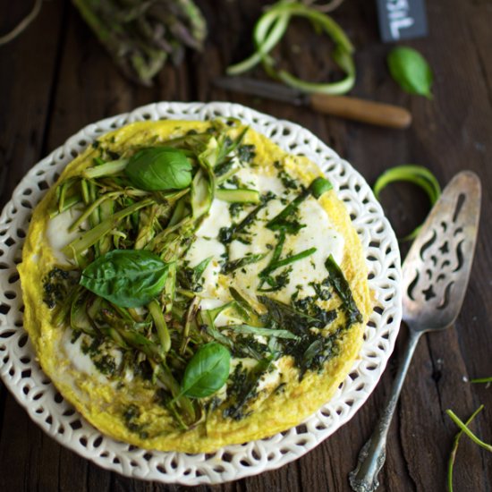 Frittata with Shaved Asparagus