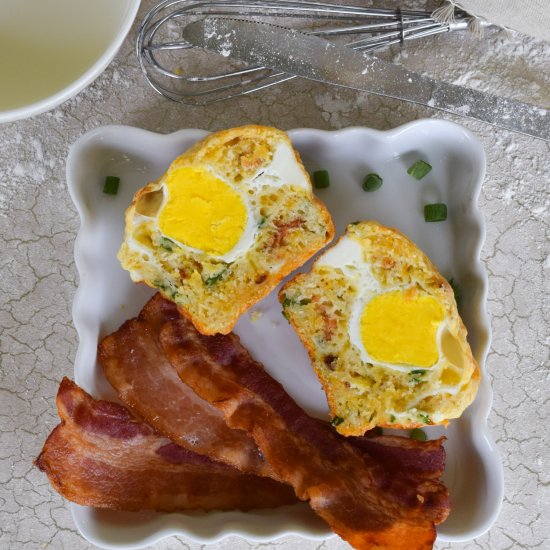 Bacon and Egg Breakfast Boulders