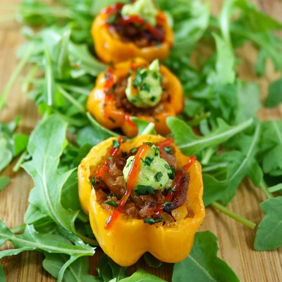 Chipotle Turkey Stuffed Habanero Peppers