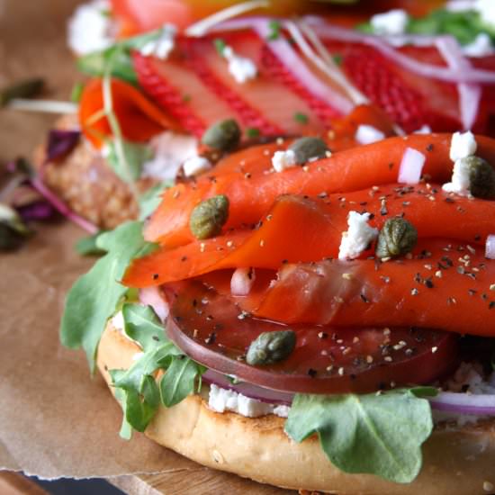 Summer Smoked Salmon Sandwiches