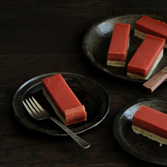 Rhubarb Shortbread Bars