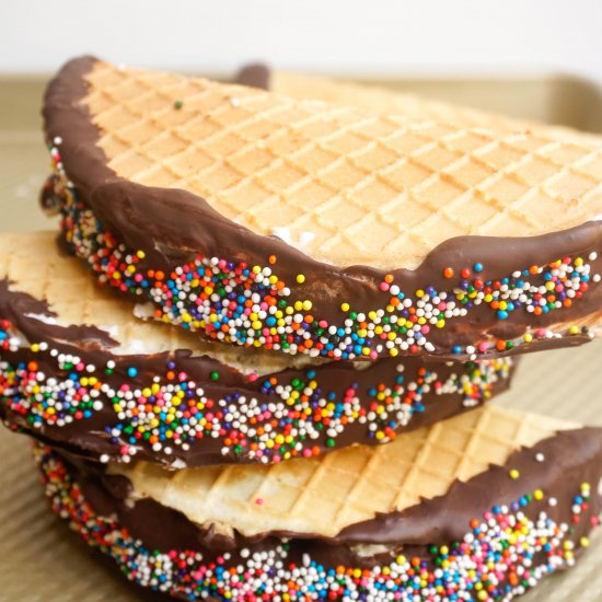 Homemade Choco Tacos