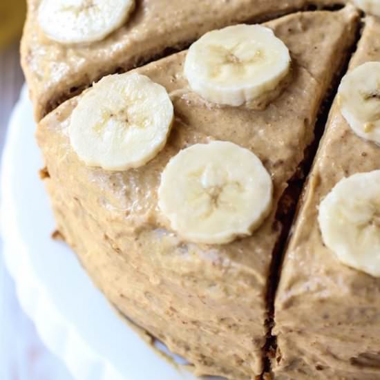 Banana Cake Peanut Butter Frosting