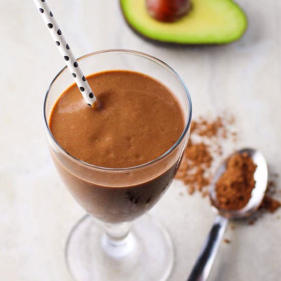 Healthy Chocolate Avocado Smoothie